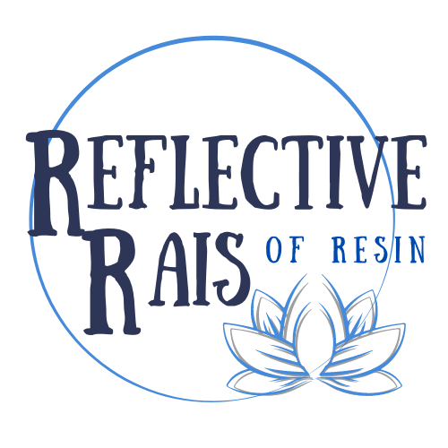 Reflective Rais of Resin Logo